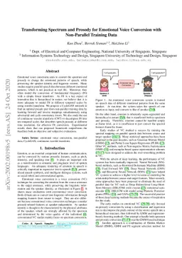 Transforming Spectrum and Prosody for Emotional Voice Conversion with
  Non-Parallel Training Data