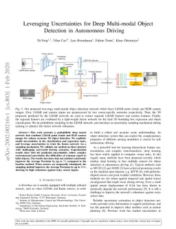 Leveraging Uncertainties for Deep Multi-modal Object Detection in
  Autonomous Driving
