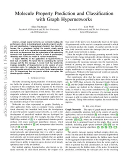 Molecule Property Prediction and Classification with Graph Hypernetworks