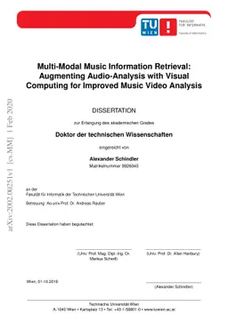 Multi-Modal Music Information Retrieval: Augmenting Audio-Analysis with
  Visual Computing for Improved Music Video Analysis
