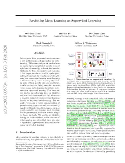 Revisiting Meta-Learning as Supervised Learning