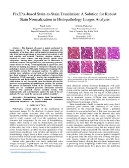 Pix2Pix-based Stain-to-Stain Translation: A Solution for Robust Stain
  Normalization in Histopathology Images Analysis