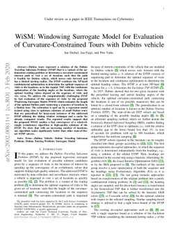 WiSM: Windowing Surrogate Model for Evaluation of Curvature-Constrained
  Tours with Dubins vehicle