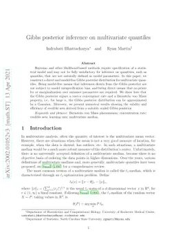 Gibbs posterior inference on multivariate quantiles