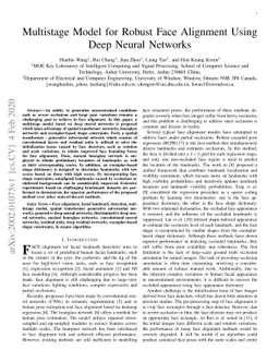 Multistage Model for Robust Face Alignment Using Deep Neural Networks