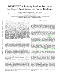 BRIGHTNESS: Leaking Sensitive Data from Air-Gapped Workstations via
  Screen Brightness