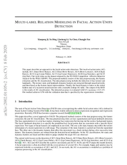 Multi-label Relation Modeling in Facial Action Units Detection