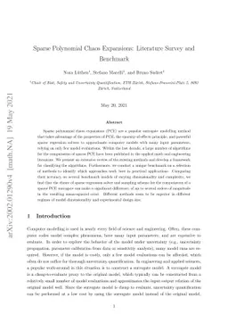 Sparse Polynomial Chaos Expansions: Literature Survey and Benchmark