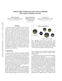 Action Graphs: Weakly-supervised Action Localization with Graph
  Convolution Networks