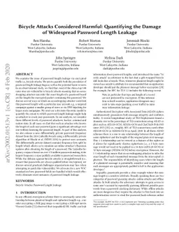 Bicycle Attacks Considered Harmful: Quantifying the Damage of Widespread
  Password Length Leakage