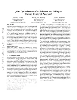 Joint Optimization of AI Fairness and Utility: A Human-Centered Approach