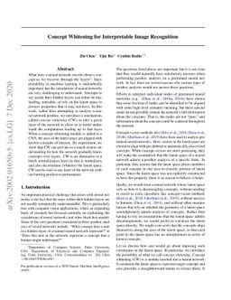 Concept Whitening for Interpretable Image Recognition