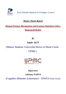 Human Posture Recognition and Gesture Imitation with a Humanoid Robot
