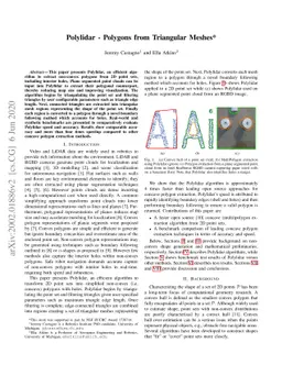 Polylidar -- Polygons from Triangular Meshes