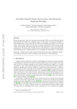 FastGAE: Scalable Graph Autoencoders with Stochastic Subgraph Decoding
