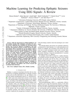 Machine Learning for Predicting Epileptic Seizures Using EEG Signals: A
  Review