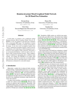 Rotation-invariant Mixed Graphical Model Network for 2D Hand Pose
  Estimation