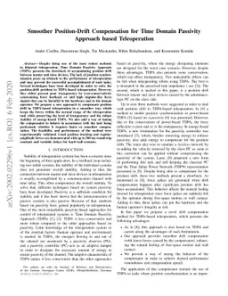 Smoother Position-Drift Compensation for Time Domain Passivity Approach
  based Teleoperation