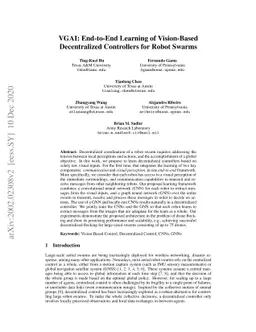 VGAI: End-to-End Learning of Vision-Based Decentralized Controllers for
  Robot Swarms