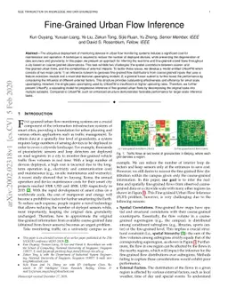 Fine-Grained Urban Flow Inference