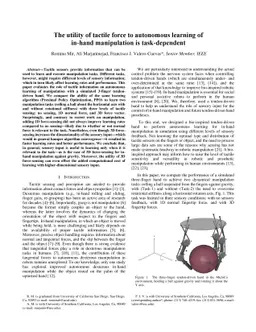 The utility of tactile force to autonomous learning of in-hand
  manipulation is task-dependent