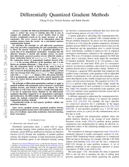 Differentially Quantized Gradient Methods
