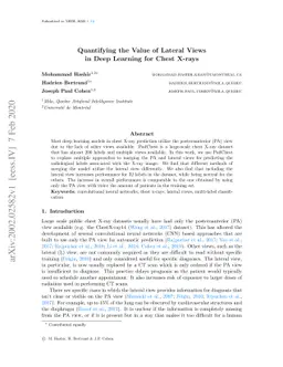 Quantifying the Value of Lateral Views in Deep Learning for Chest X-rays