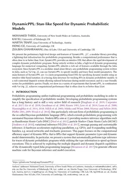 DynamicPPL: Stan-like Speed for Dynamic Probabilistic Models