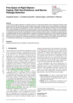 Free Space of Rigid Objects: Caging, Path Non-Existence, and Narrow
  Passage Detection