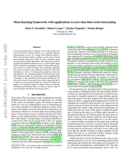 Meta-learning framework with applications to zero-shot time-series
  forecasting