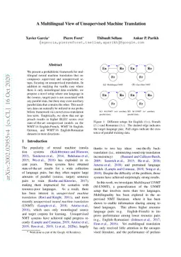 A Multilingual View of Unsupervised Machine Translation