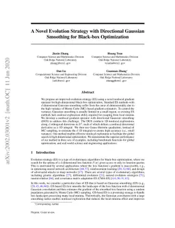 A Novel Evolution Strategy with Directional Gaussian Smoothing for
  Blackbox Optimization