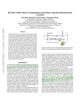 RL-Duet: Online Music Accompaniment Generation Using Deep Reinforcement
  Learning