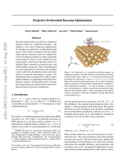 Projective Preferential Bayesian Optimization
