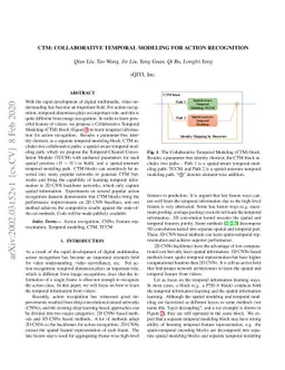 CTM: Collaborative Temporal Modeling for Action Recognition