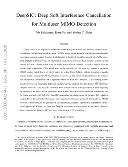 DeepSIC: Deep Soft Interference Cancellation for Multiuser MIMO
  Detection