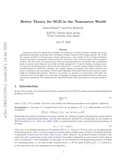 Better Theory for SGD in the Nonconvex World