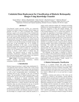 Unlabeled Data Deployment for Classification of Diabetic Retinopathy
  Images Using Knowledge Transfer