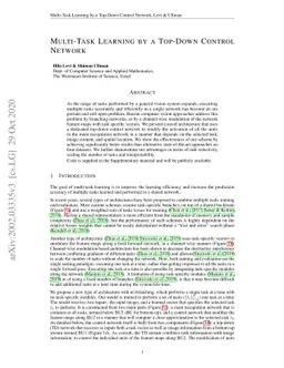 Multi-Task Learning by a Top-Down Control Network