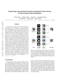 Weakly Supervised Attention Pyramid Convolutional Neural Network for
  Fine-Grained Visual Classification