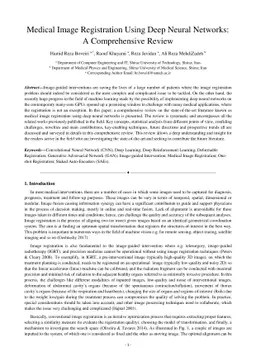 Medical Image Registration Using Deep Neural Networks: A Comprehensive
  Review