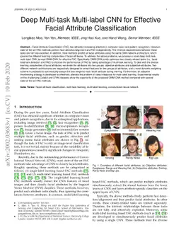 Deep Multi-task Multi-label CNN for Effective Facial Attribute
  Classification
