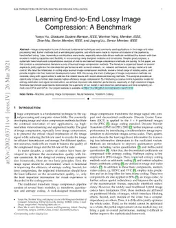 Learning End-to-End Lossy Image Compression: A Benchmark