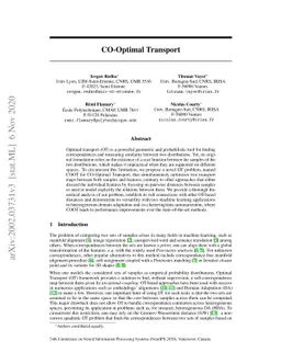 CO-Optimal Transport