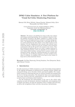 DFKI Cabin Simulator: A Test Platform for Visual In-Cabin Monitoring
  Functions