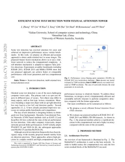 Efficient Scene Text Detection with Textual Attention Tower