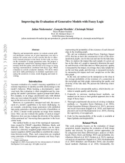 Improving the Evaluation of Generative Models with Fuzzy Logic