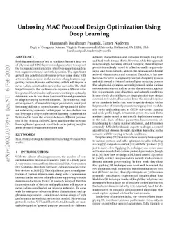 Unboxing MAC Protocol Design Optimization Using Deep Learning