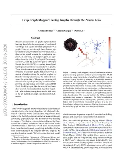 Deep Graph Mapper: Seeing Graphs through the Neural Lens