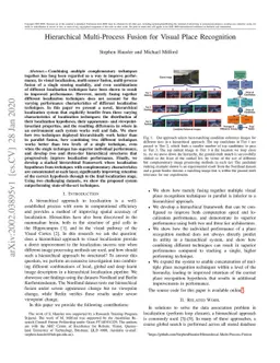 Hierarchical Multi-Process Fusion for Visual Place Recognition